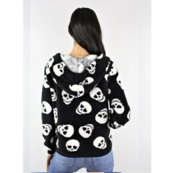 Skull Print Hoodie - Picture 2 of 2
